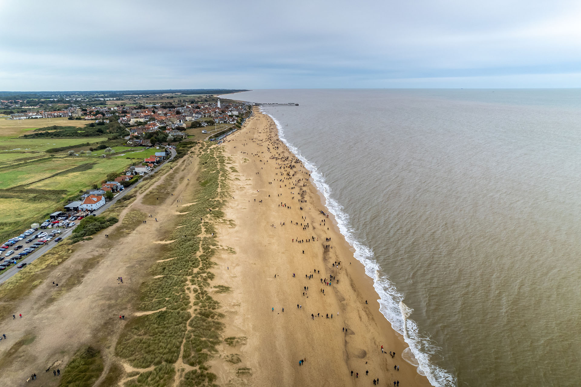 SOUTHWOLD SAUSAGE WALK 2021 ⋆ Harrier Aerial Photography